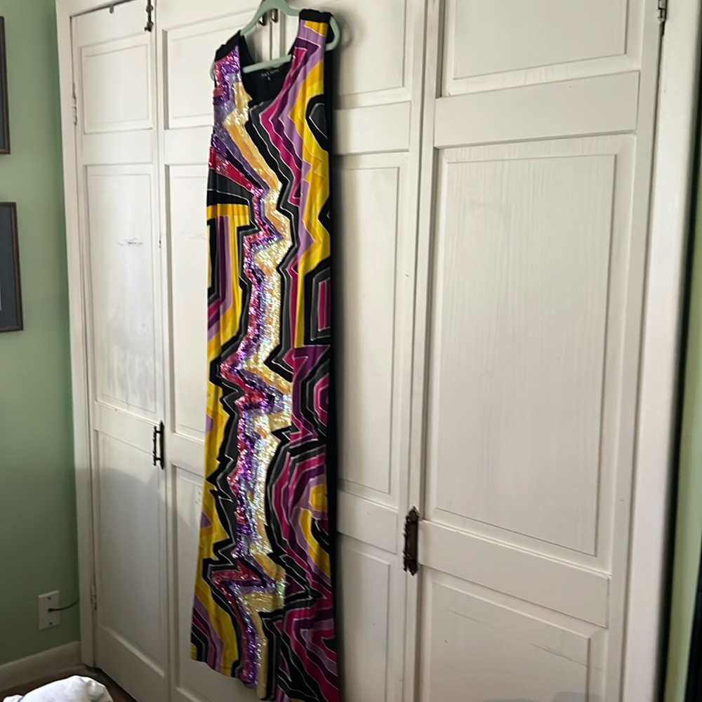 Rock N Karma sequined maxi dress colorful